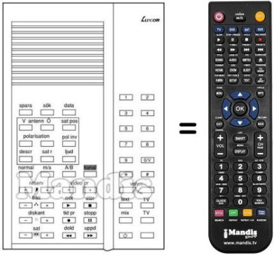 Comandament a distància equivalent 210 1006-14