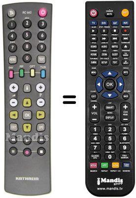 Comandament a dist&agrave;ncia equivalent Kathrein UFC 762 SW