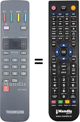 Comandament a dist&agrave;ncia equivalent Thomson 21 MS 76 G