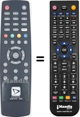 Comandament a dist&agrave;ncia equivalent 42501810-1820