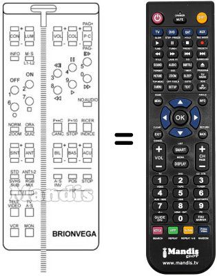Comandament a distància equivalent 660.01.0222
