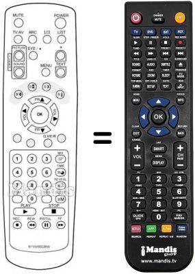 Comandament a distància equivalent 6710V00026W