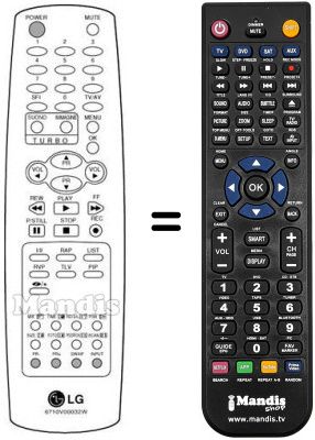 Comandament a distància equivalent LG 32 FZ 10PX