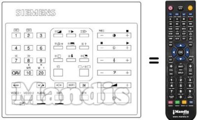 Comandament a dist&agrave;ncia equivalent 754071