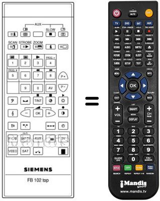 Comandament a distància equivalent 756404
