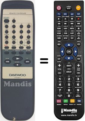 Comandament a distància equivalent 97P1R2BT05