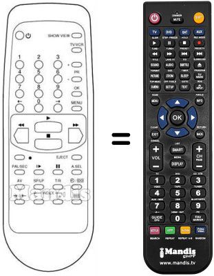 Comandament a distància equivalent Schaub Lorenz SL 4697