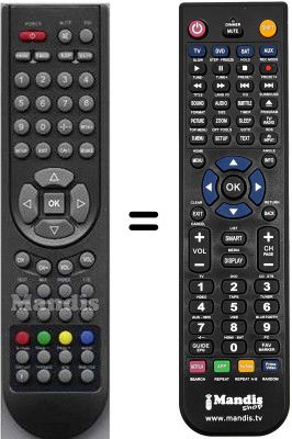 Comandament a distància equivalent Aeg CTV 4875 LCD