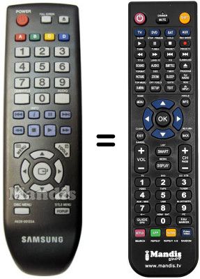 Comandament a distància equivalent AK59-00133A