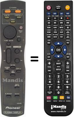 Comandament a distància equivalent Pioneer PDP 42 MVE 1