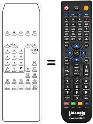 Comandament a distància equivalent RC 54591