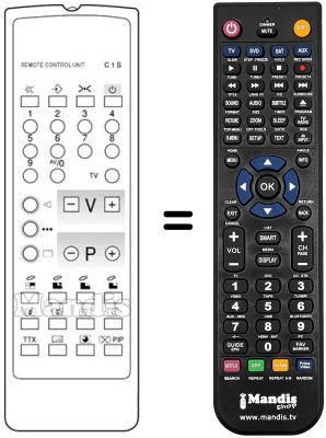 Comandament a distància equivalent Neckermann 795 / 702