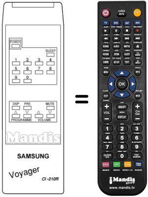 Comandament a distància equivalent CI-210 R