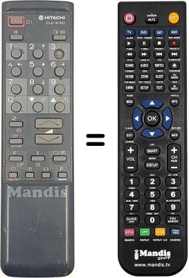 Comandament a dist&agrave;ncia equivalent CLE 876 D