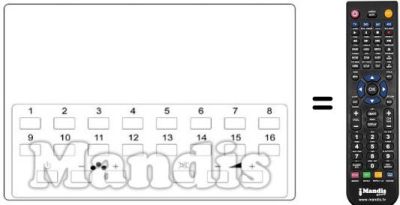 Comandament a dist&agrave;ncia equivalent Hitachi CPT 246 C