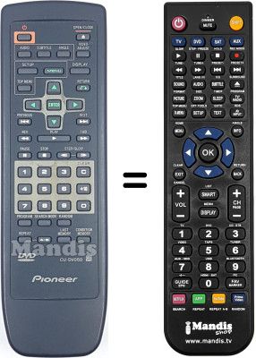 Comandament a distància equivalent CU-DV 050