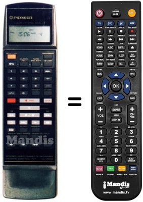 Comandament a distància equivalent CU-VR 014