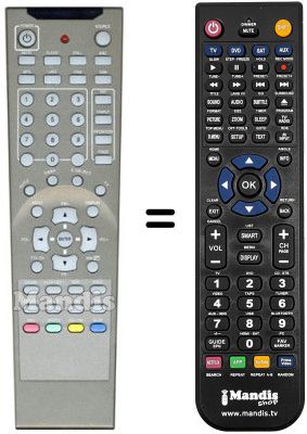 Comandament a distància equivalent Irradio XP 4255 W