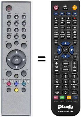 Comandament a dist&agrave;ncia equivalent Seg DTR 602-II