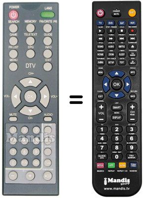 Comandament a distància equivalent CDV EPT 1400 FR DVBT