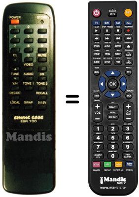 Comandament a distància equivalent ESR 700