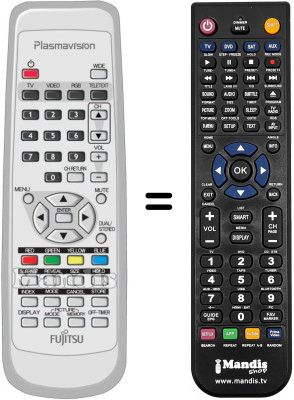 Comandament a distància equivalent Fujitsu P42 HTA51 ES