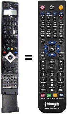 Comandament a dist&agrave;ncia equivalent Sharp LC 65 XS1E