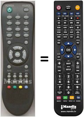 Comandament a distància equivalent Sliding ST 1743