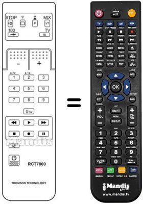 Comandament a distància equivalent Arc En Ciel HD 16.9 Comandament a distància equivalent Arc En Ciel HD 16.9