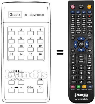 Comandament a distància equivalent IFB 13