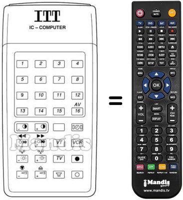 Comandament a distància equivalent IFB 14 B