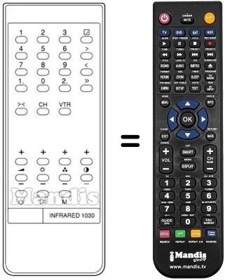 Comandament a distància equivalent LF 56M 36