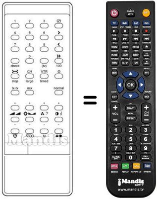 Comandament a distància equivalent INFRARED 1060 TS
