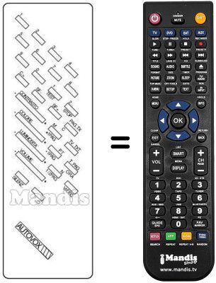 Comandament a distància equivalent INFRARED 2030