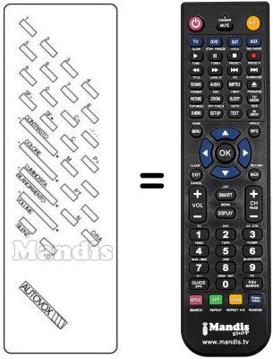 Comandament a distància equivalent INFRARED 2060