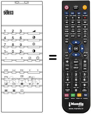 Comandament a dist&agrave;ncia equivalent INFRARED 30 M