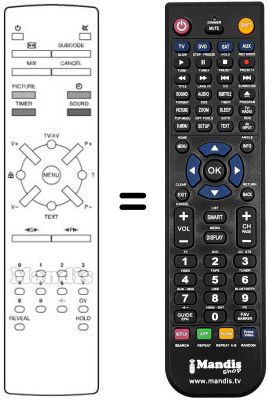Comandament a distància equivalent STERN ISEFL 37-G43I300