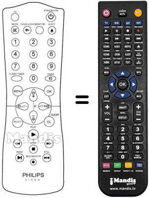 Comandament a distància equivalent JP 09