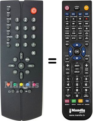 Comandament a dist&agrave;ncia equivalent Roadstar CTV 2834 TS / S