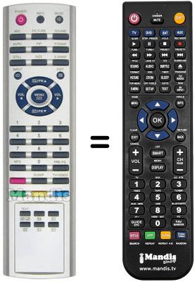 Comandament a distància equivalent Quasar LCD 32 HDR