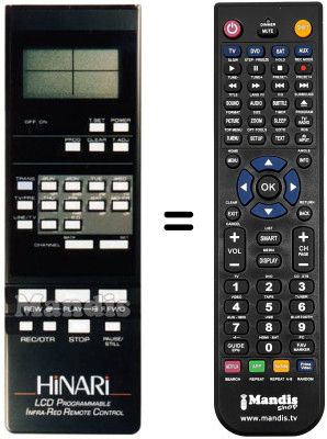Comandament a distància equivalent LCD PROGRAMMABLE