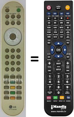 Comandament a distància equivalent LG RZ-23LZ50