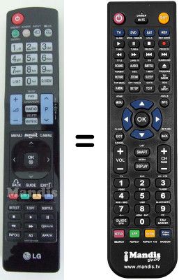 Comandament a distància equivalent AKB72914208