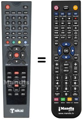 Comandament a dist&agrave;ncia equivalent Tokai LTL 1902 S