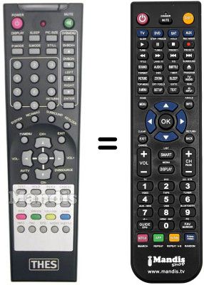 Comandament a distància equivalent THES THL TW32D88S