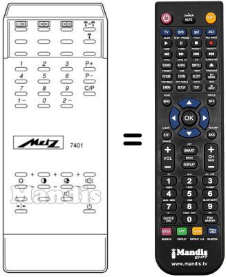 Comandament a distància equivalent MECATRON 7401