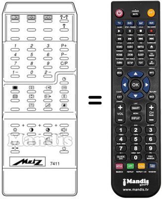Comandament a distància equivalent MECATRON 7411
