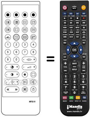 Comandament a dist&agrave;ncia equivalent MFB-01