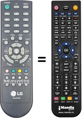 Comandament a dist&agrave;ncia equivalent Goldstar 17 LS 5R