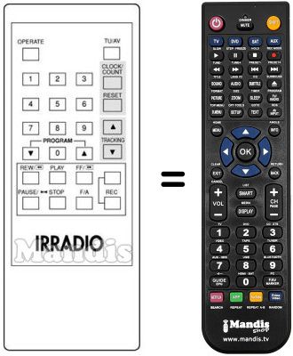 Comandament a distància equivalent MV 213